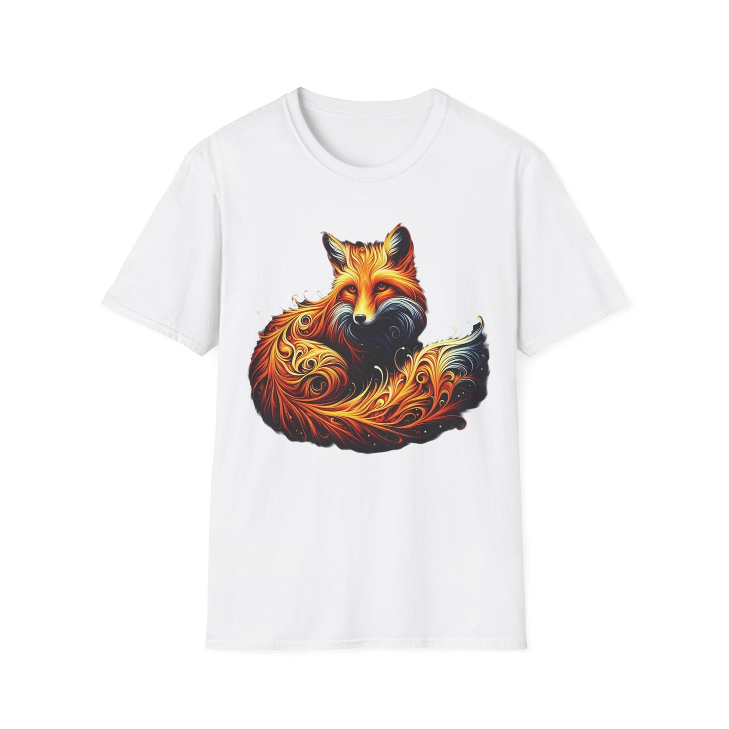 t-shirt renard en boule