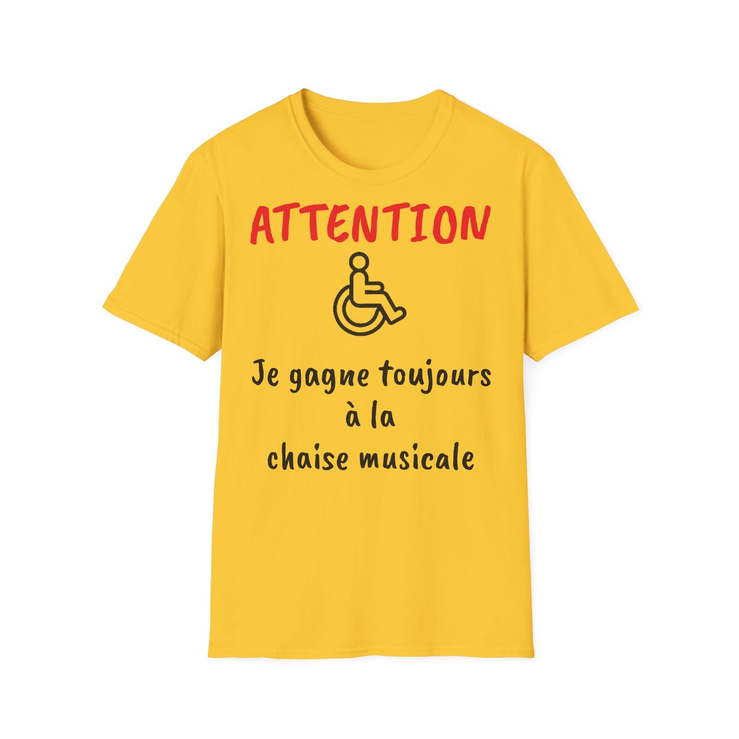 t-shirt "chaise musicale"