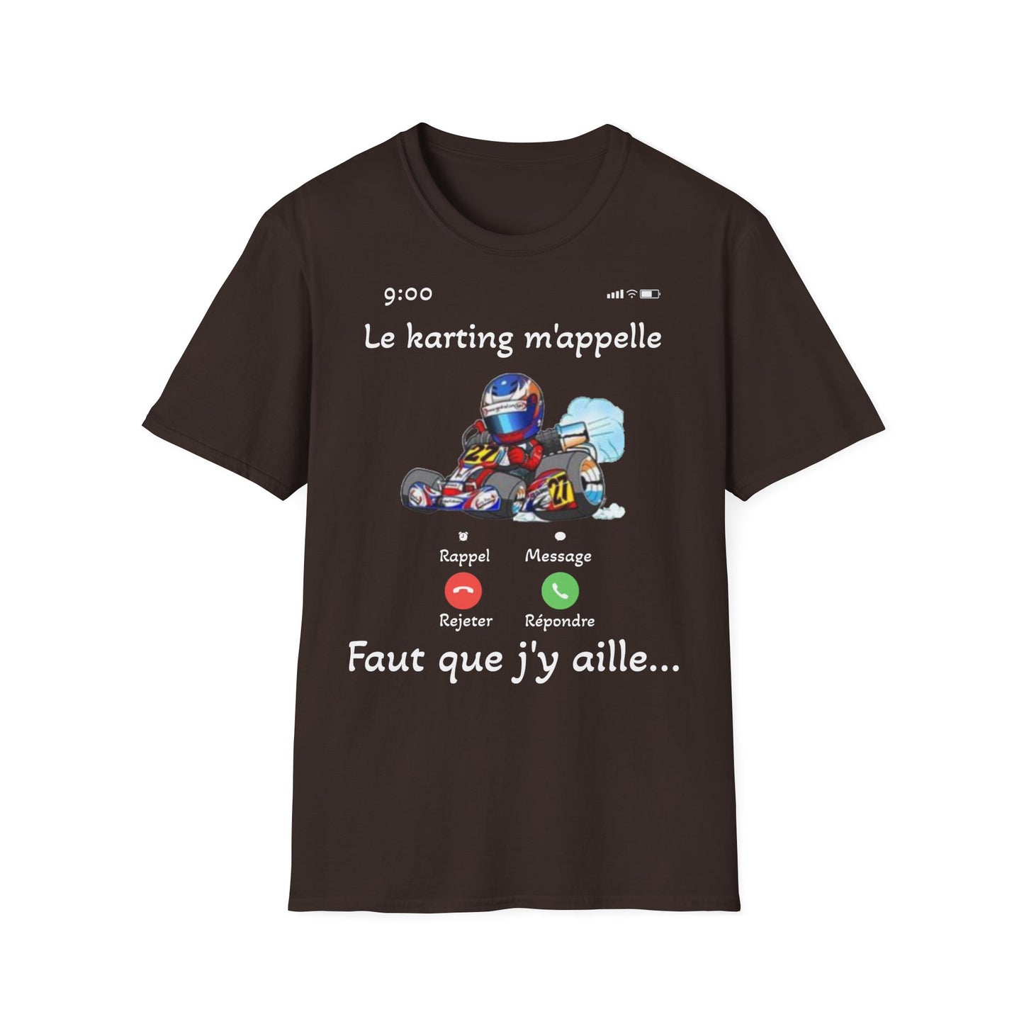 t-shirt "le karting m'appelle"