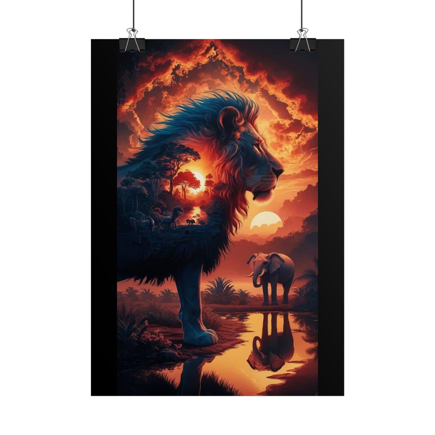 Posters "illustration lion"