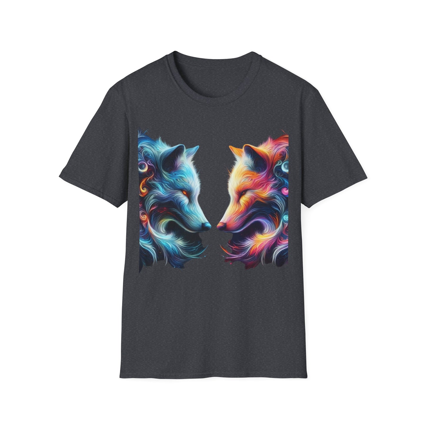 t-shirt loup tête à tête