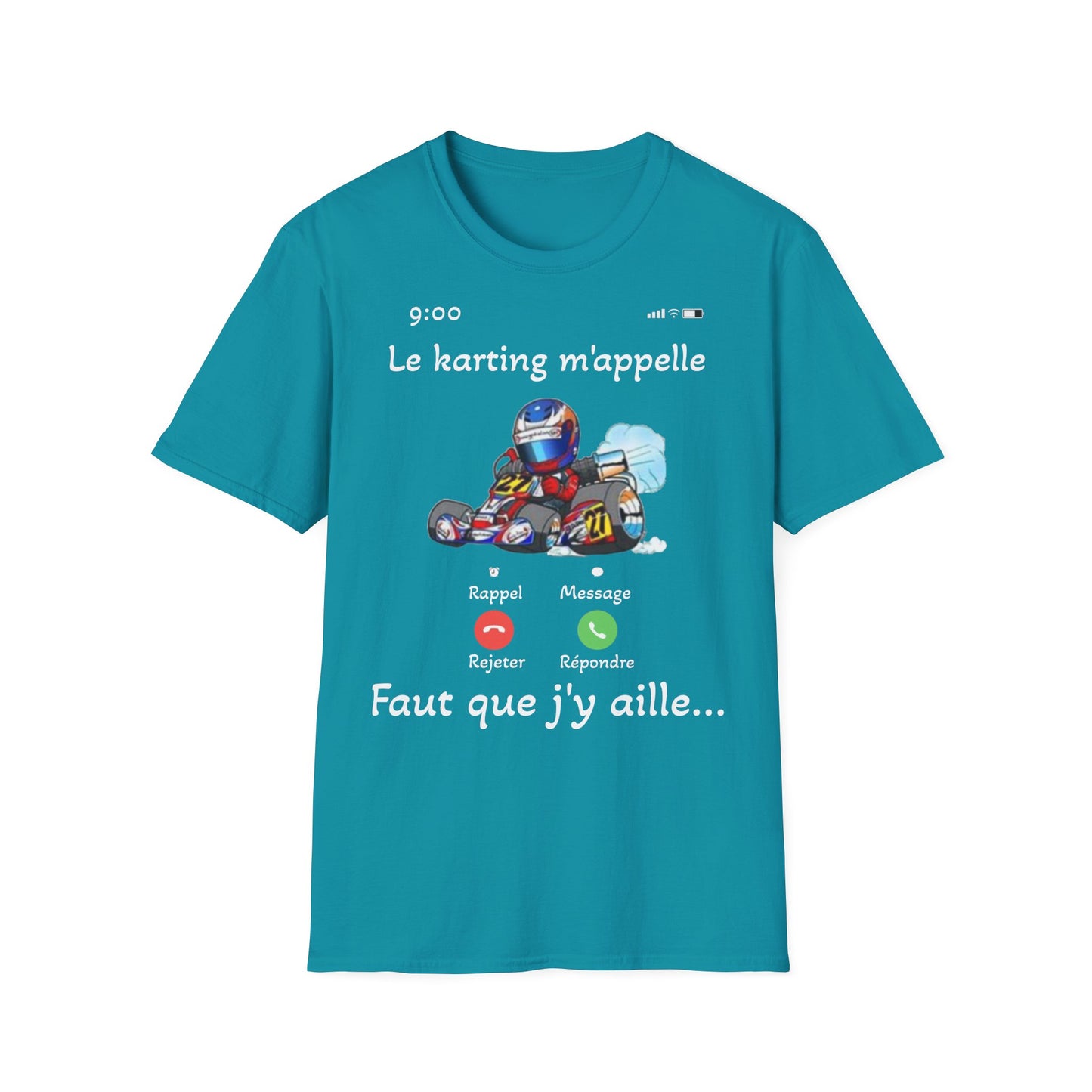 t-shirt "le karting m'appelle"