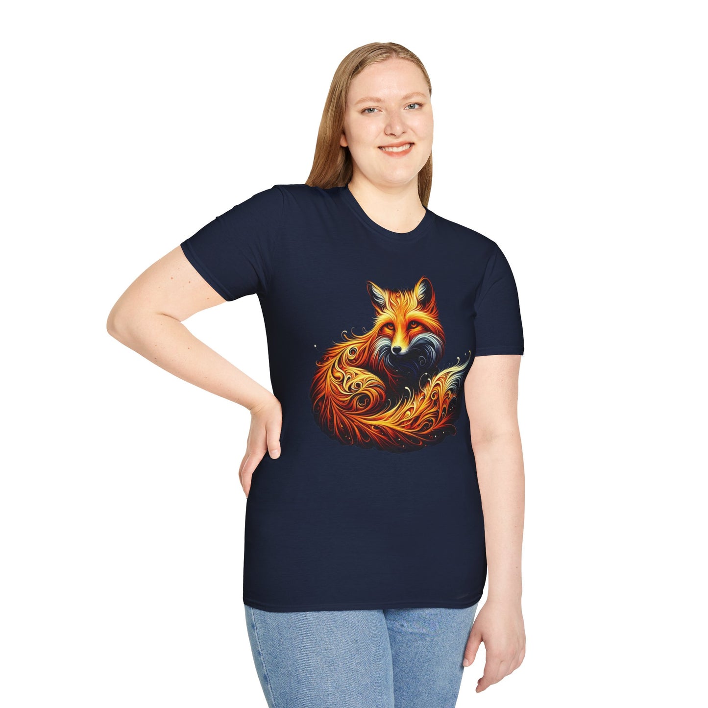 t-shirt renard en boule