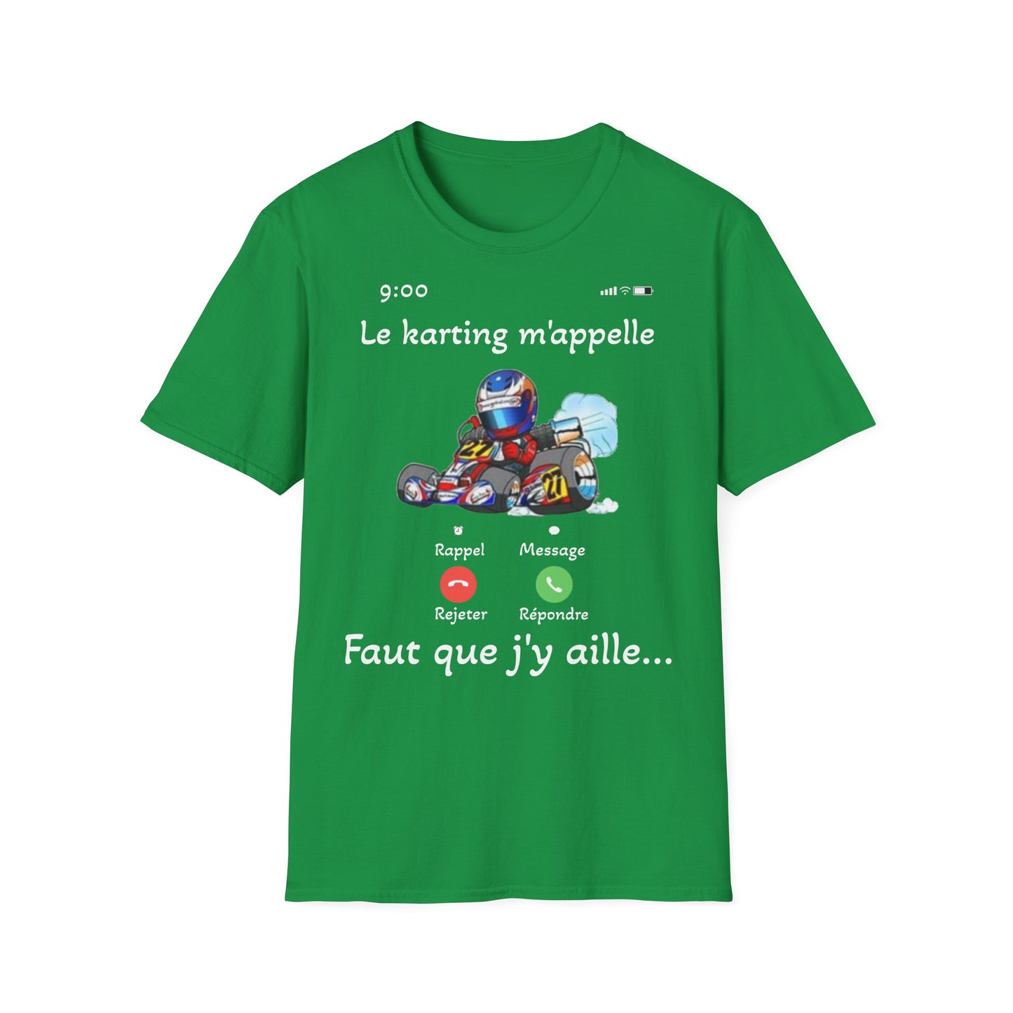 t-shirt "le karting m'appelle"