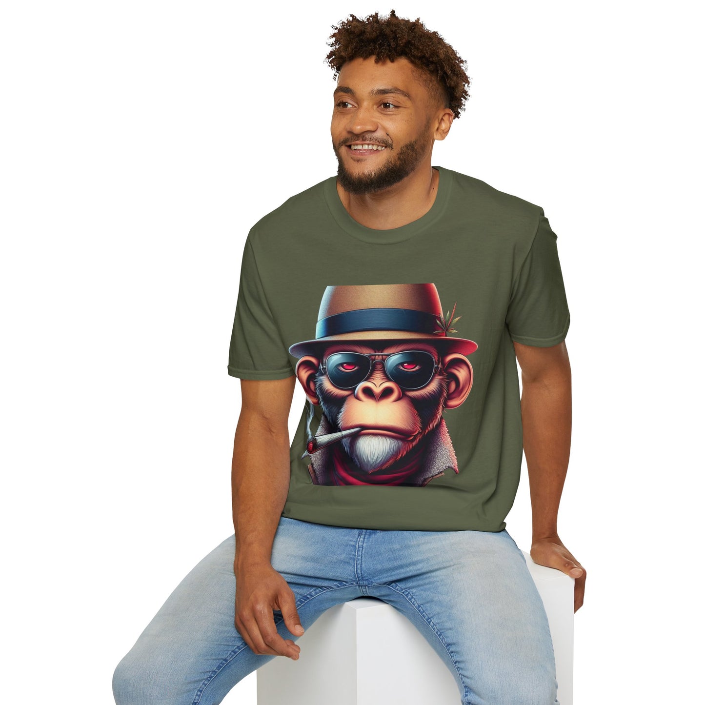 T-Shirt "singe qui fume"