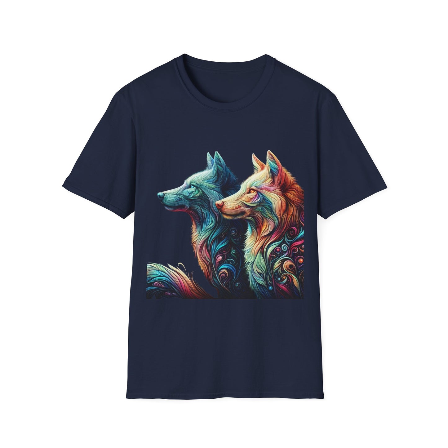 t-shirt loup couple
