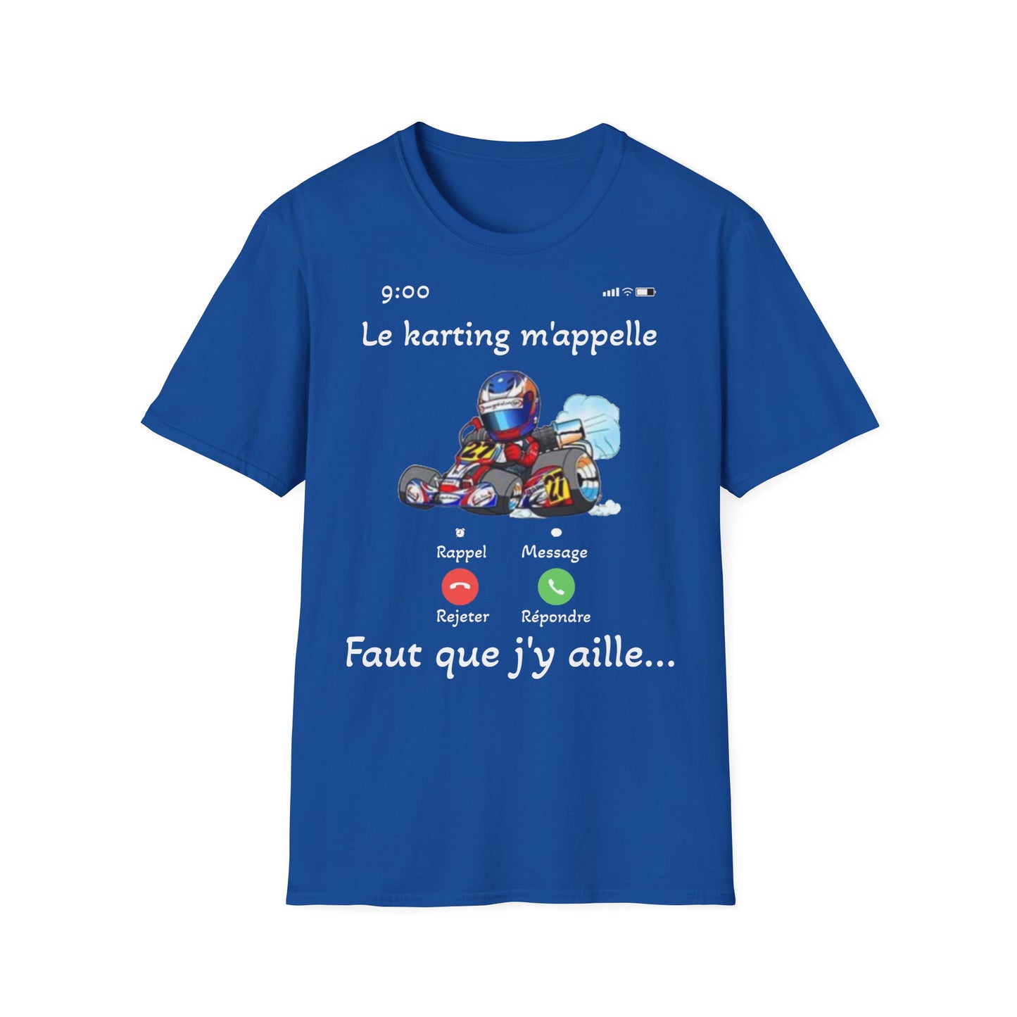 t-shirt "le karting m'appelle"