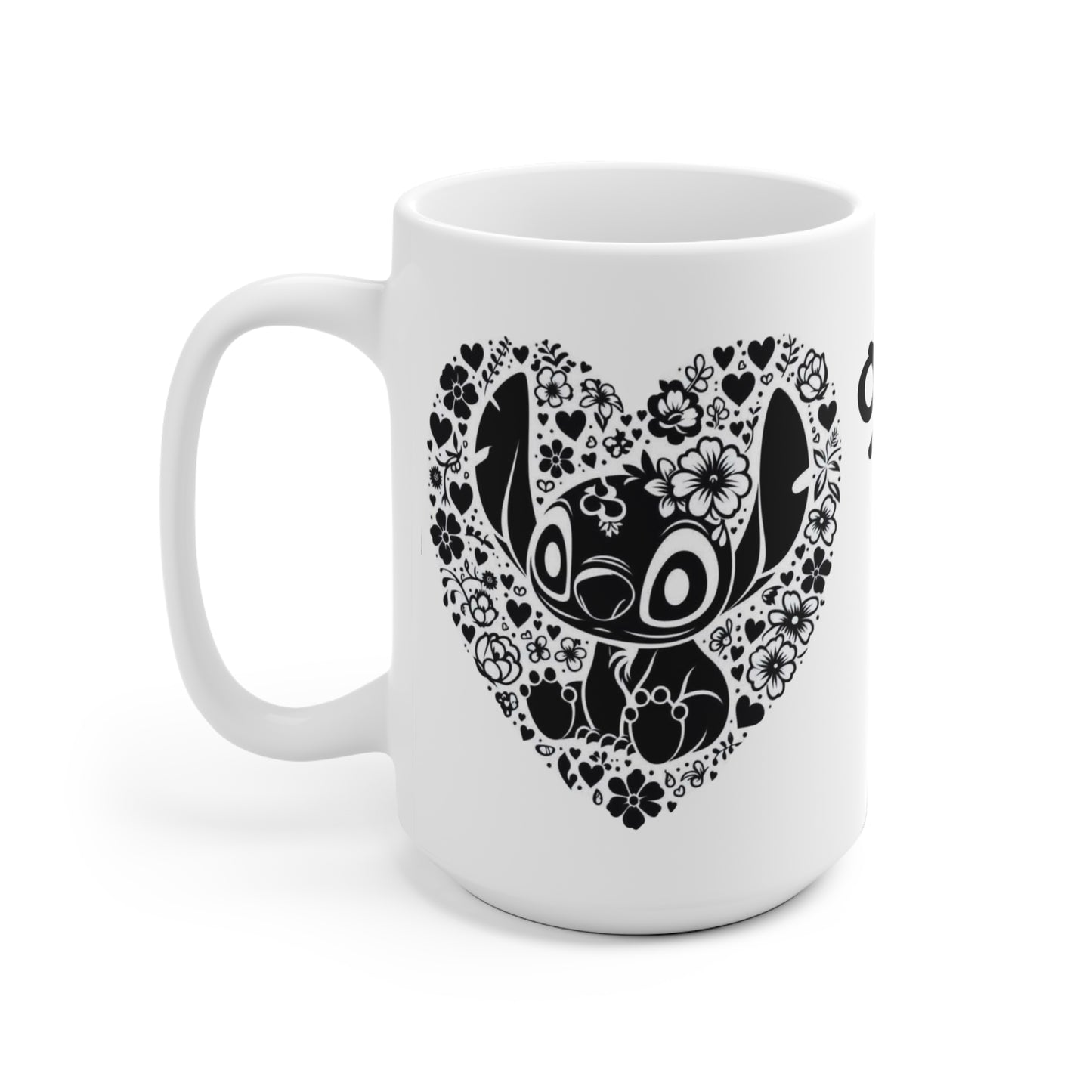 Ohana Floral Ceramic Mug - Perfect Gift for Family & Friends