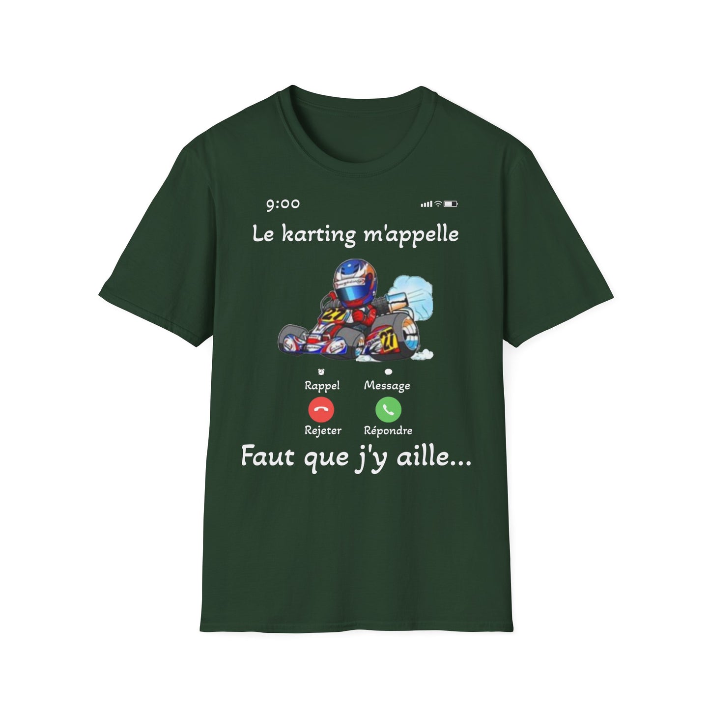 t-shirt "le karting m'appelle"