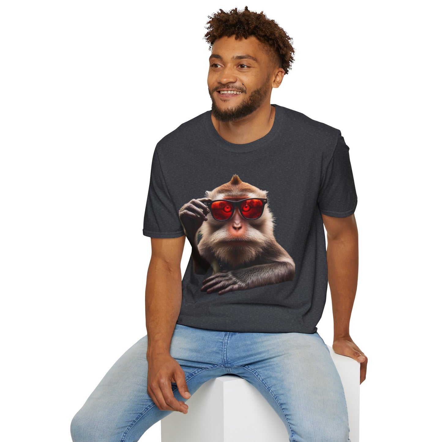 T-shirt singe lunette yeux rouge