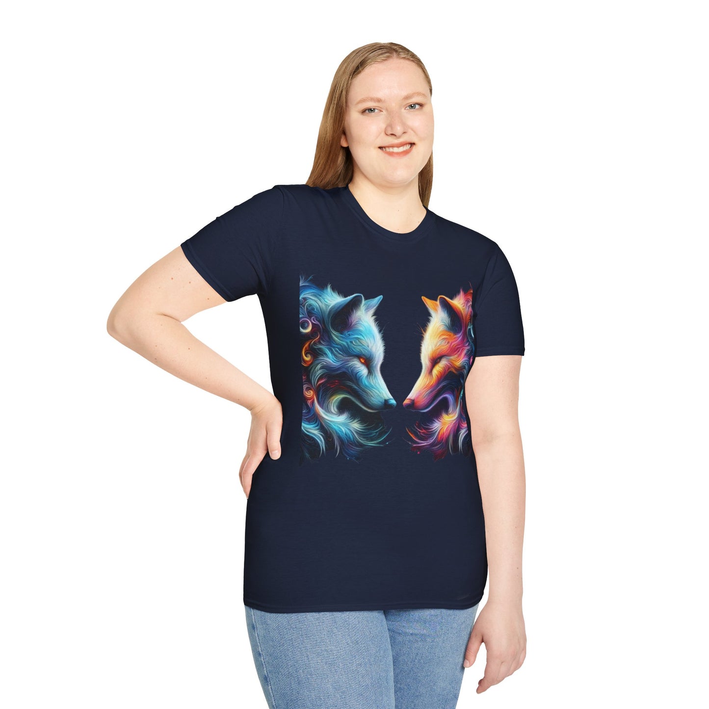 t-shirt loup tête à tête