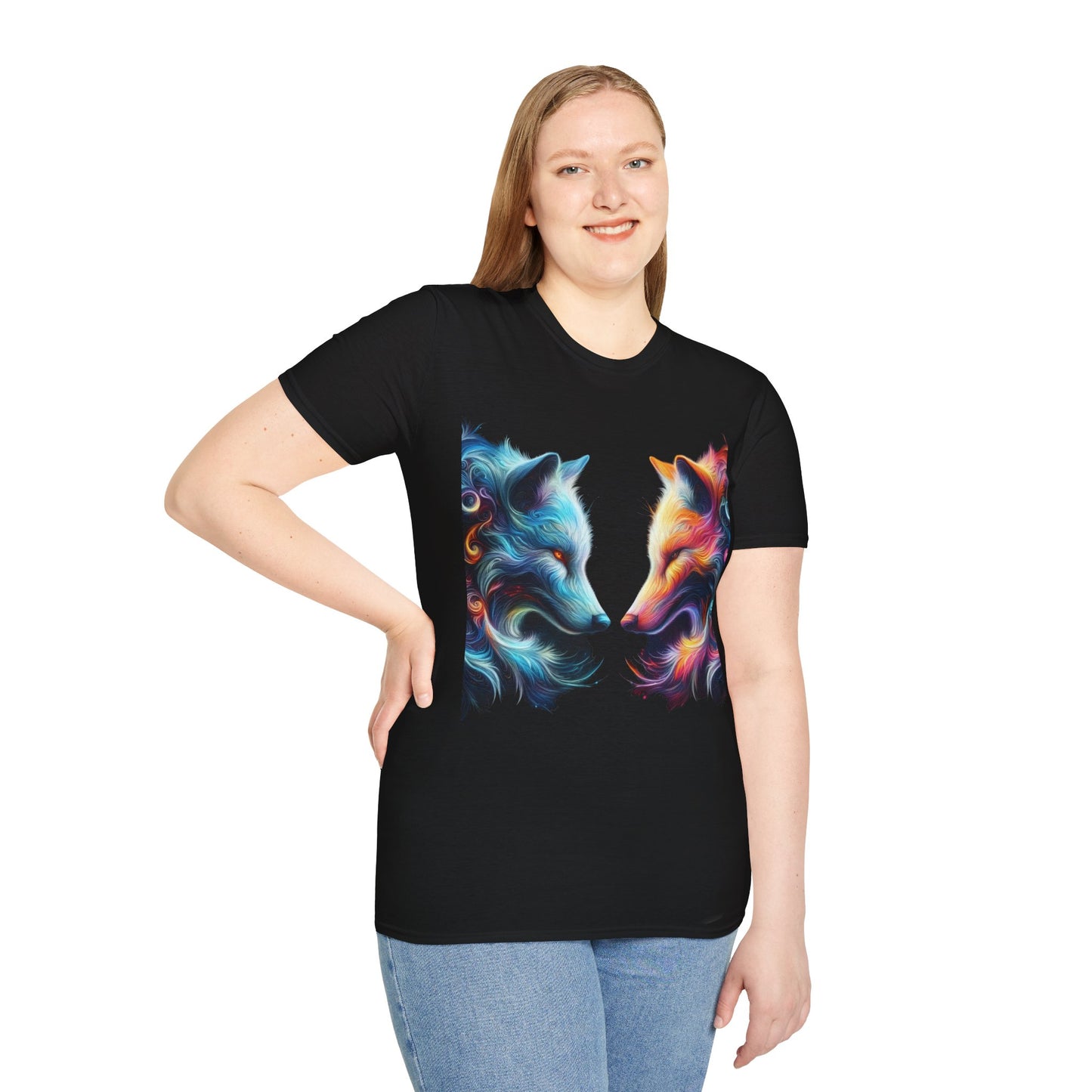 t-shirt loup tête à tête