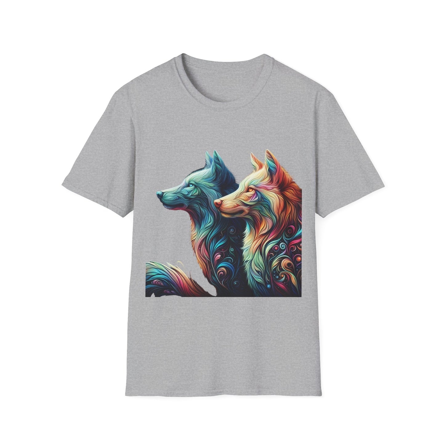 t-shirt loup couple