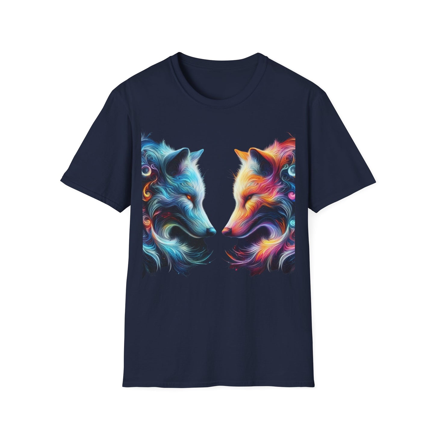t-shirt loup tête à tête