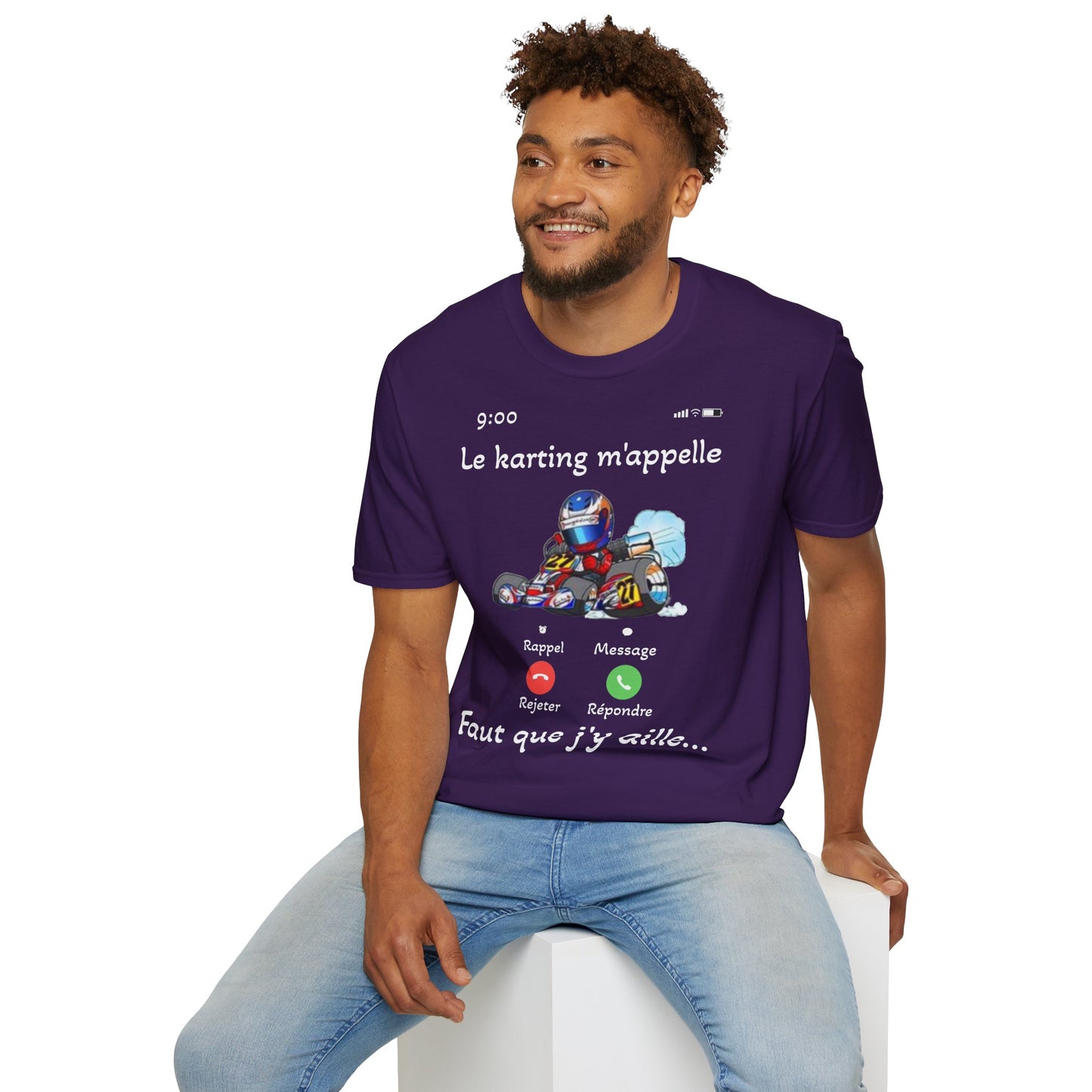 t-shirt "le karting m'appelle"