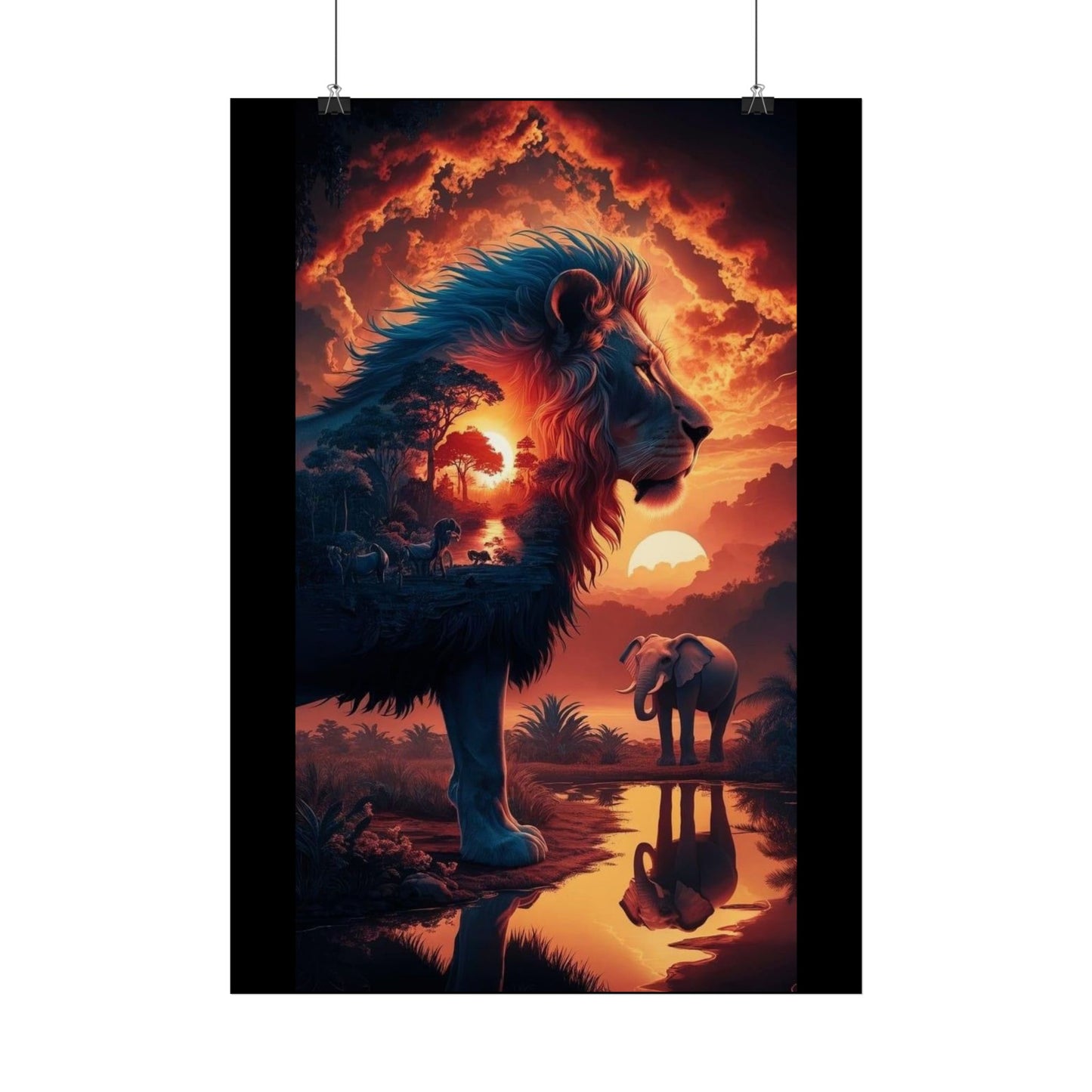 Posters "illustration lion"