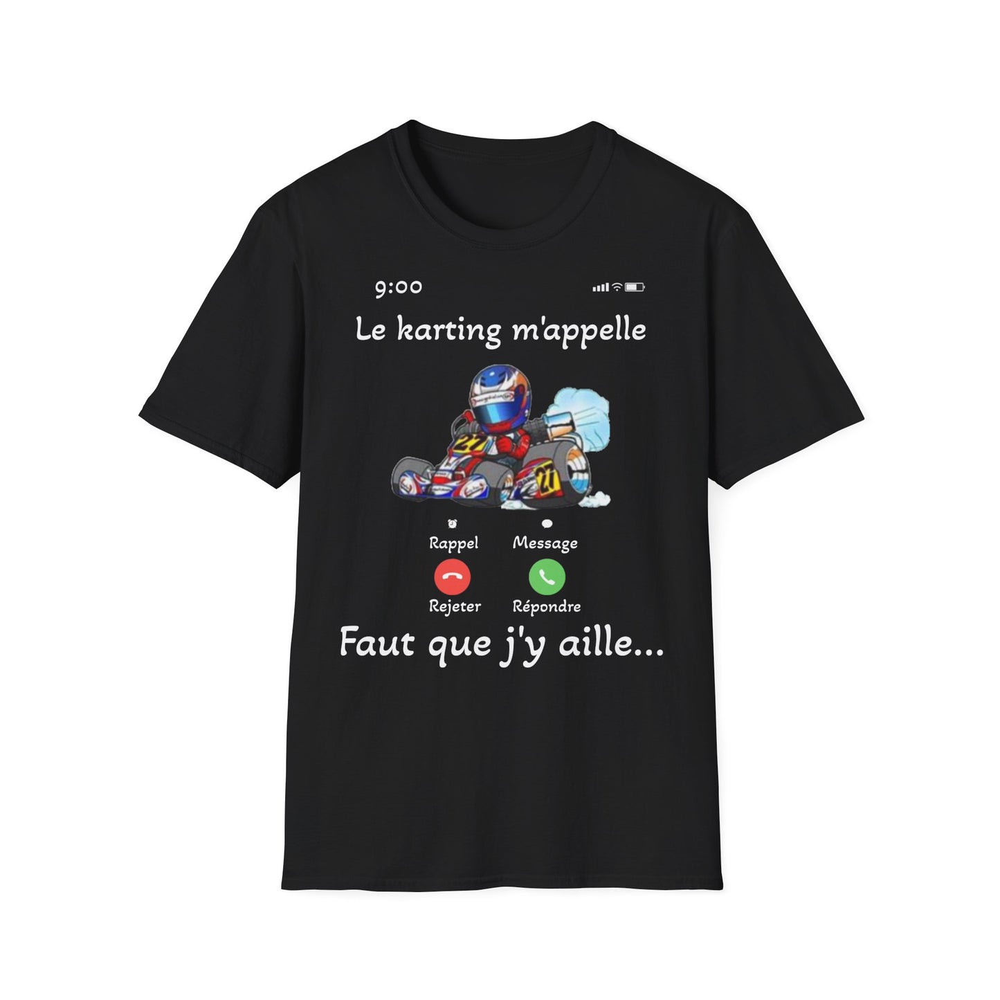 t-shirt "le karting m'appelle"