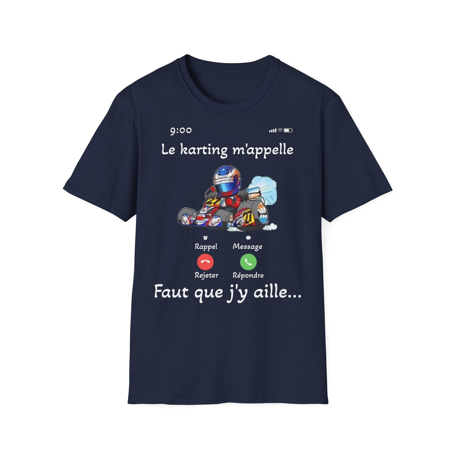 t-shirt "le karting m'appelle"