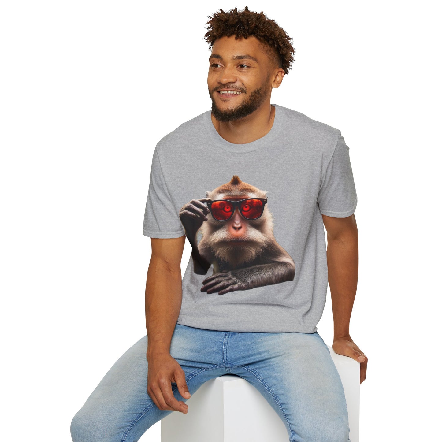 T-shirt singe lunette yeux rouge