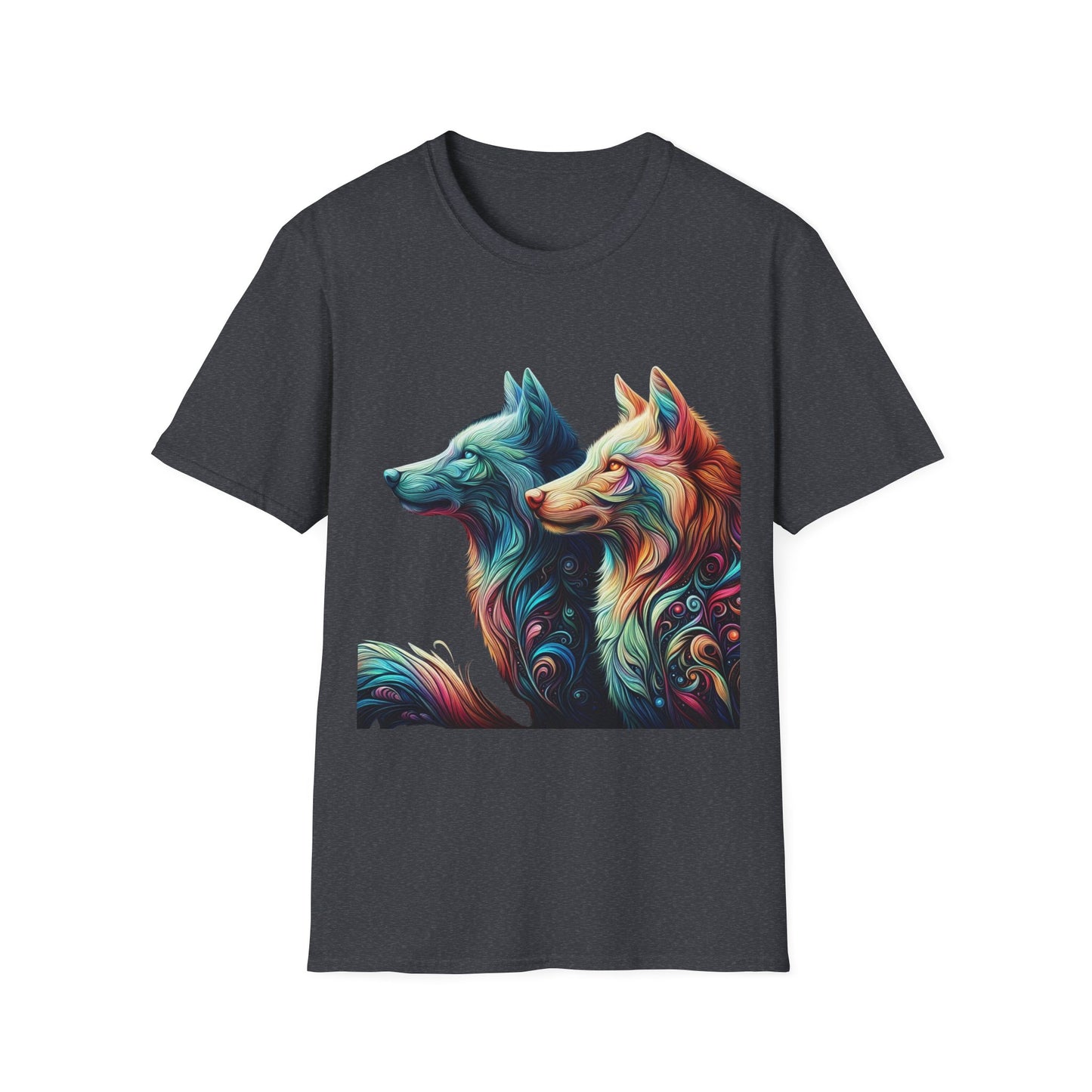 t-shirt loup couple