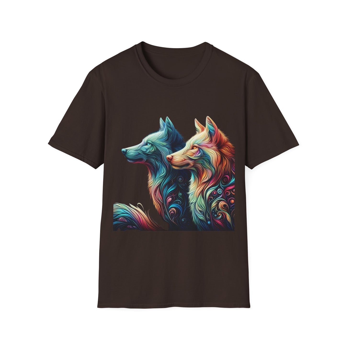 t-shirt loup couple
