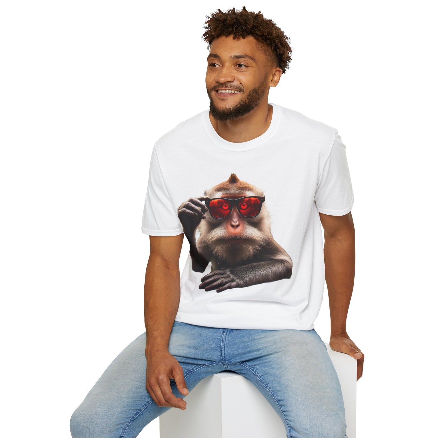 T-shirt singe lunette yeux rouge