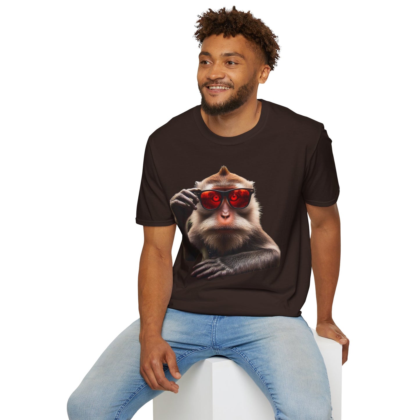 T-shirt singe lunette yeux rouge