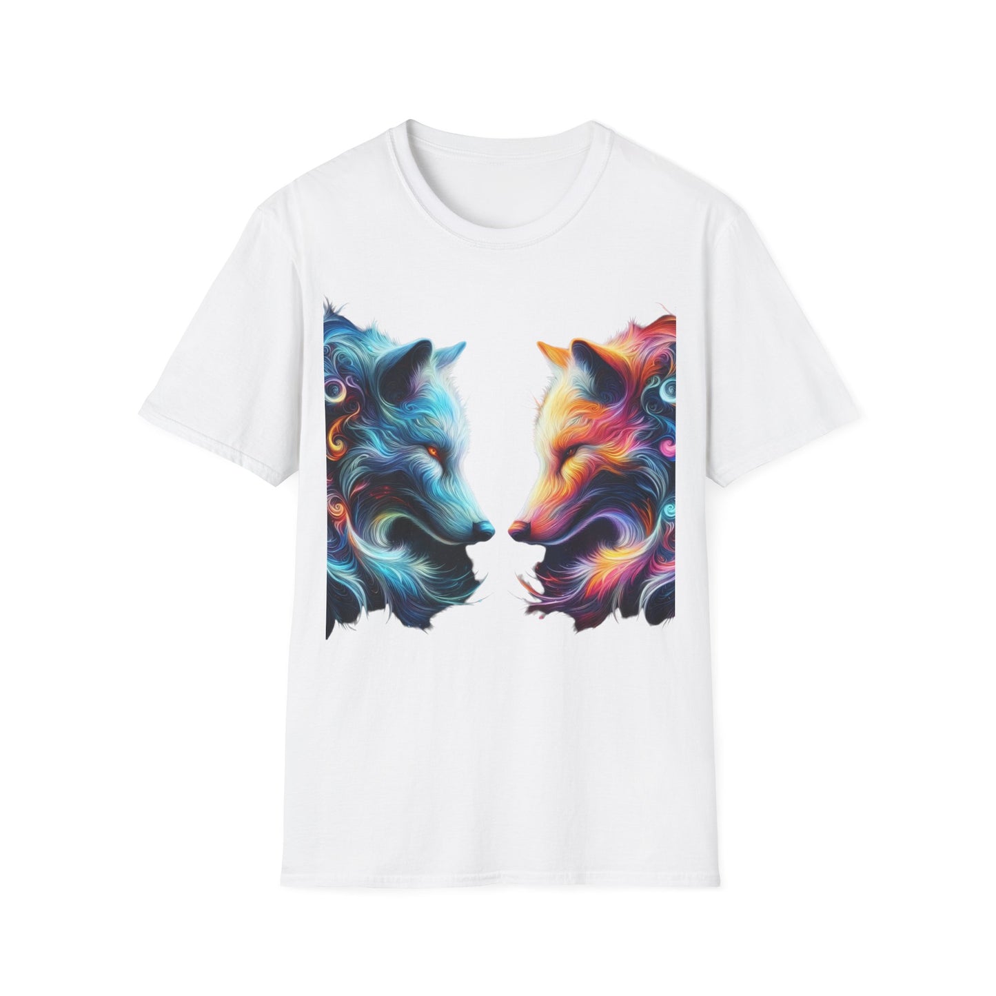 t-shirt loup tête à tête