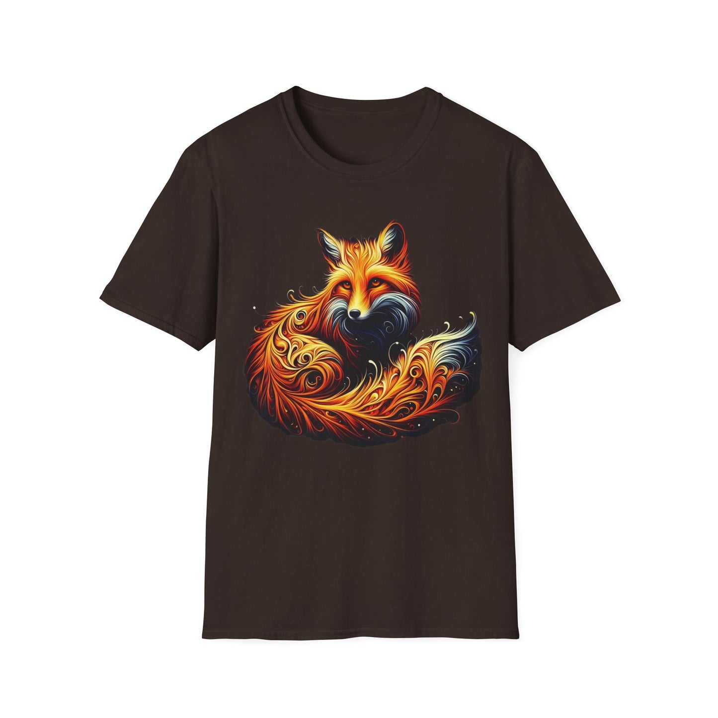t-shirt renard en boule