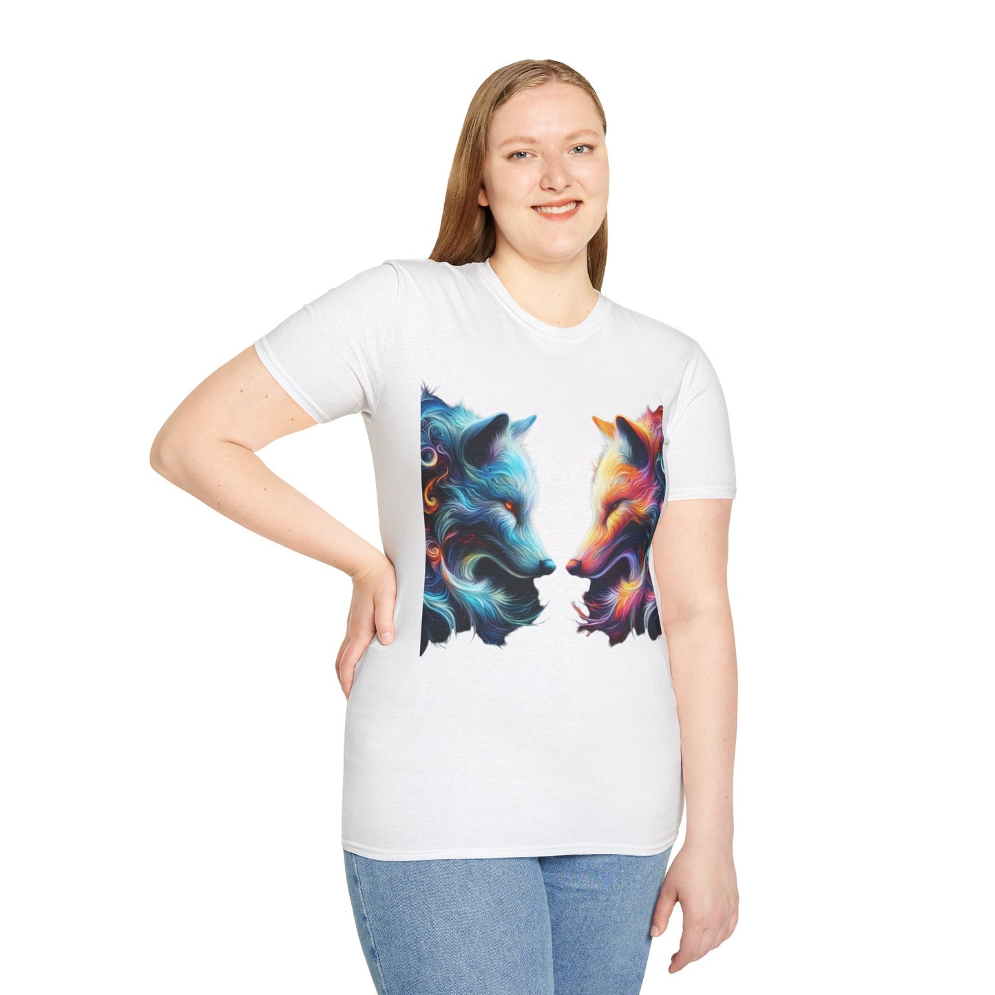 t-shirt loup tête à tête