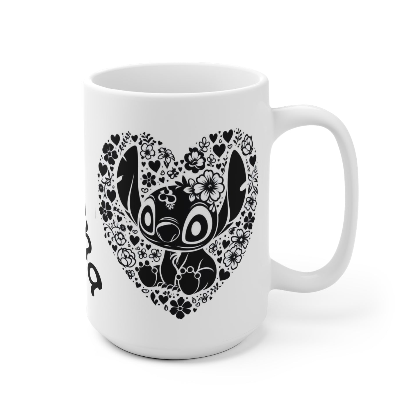 Ohana Floral Ceramic Mug - Perfect Gift for Family & Friends