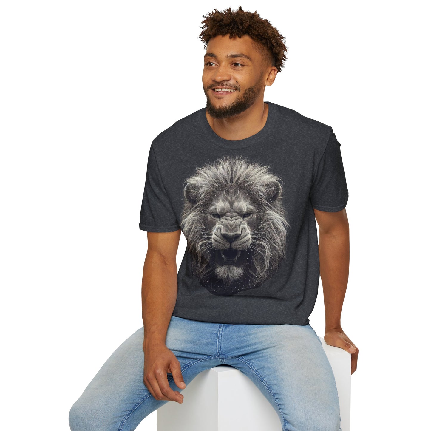 T-Shirt "lion dessiné"