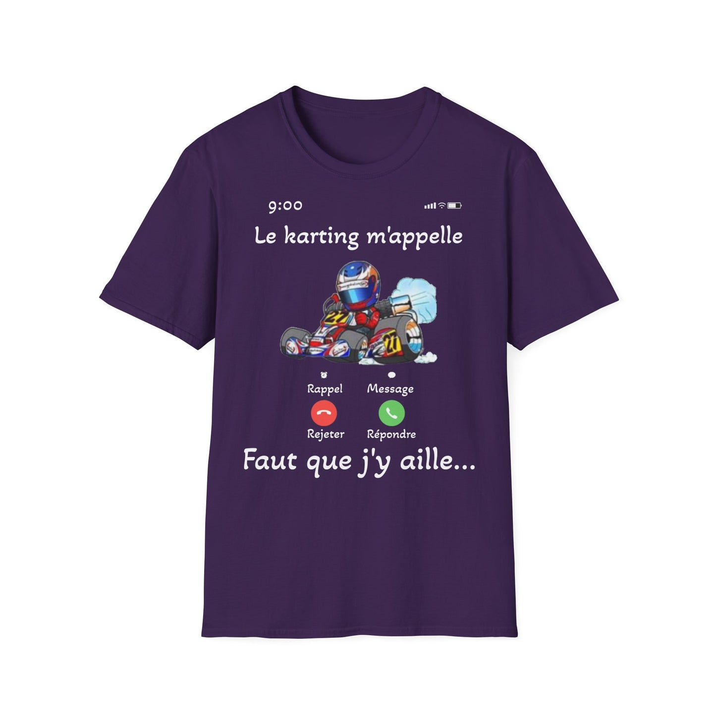 t-shirt "le karting m'appelle"