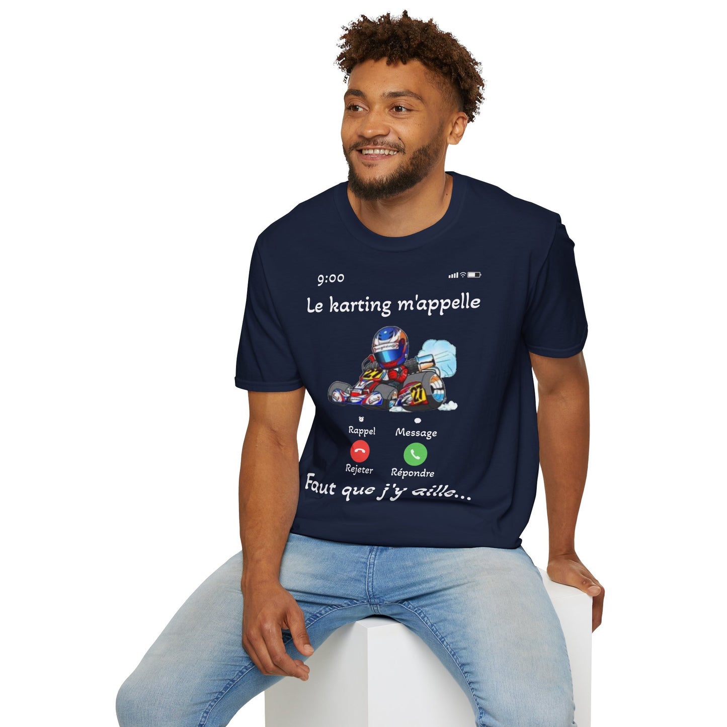 t-shirt "le karting m'appelle"