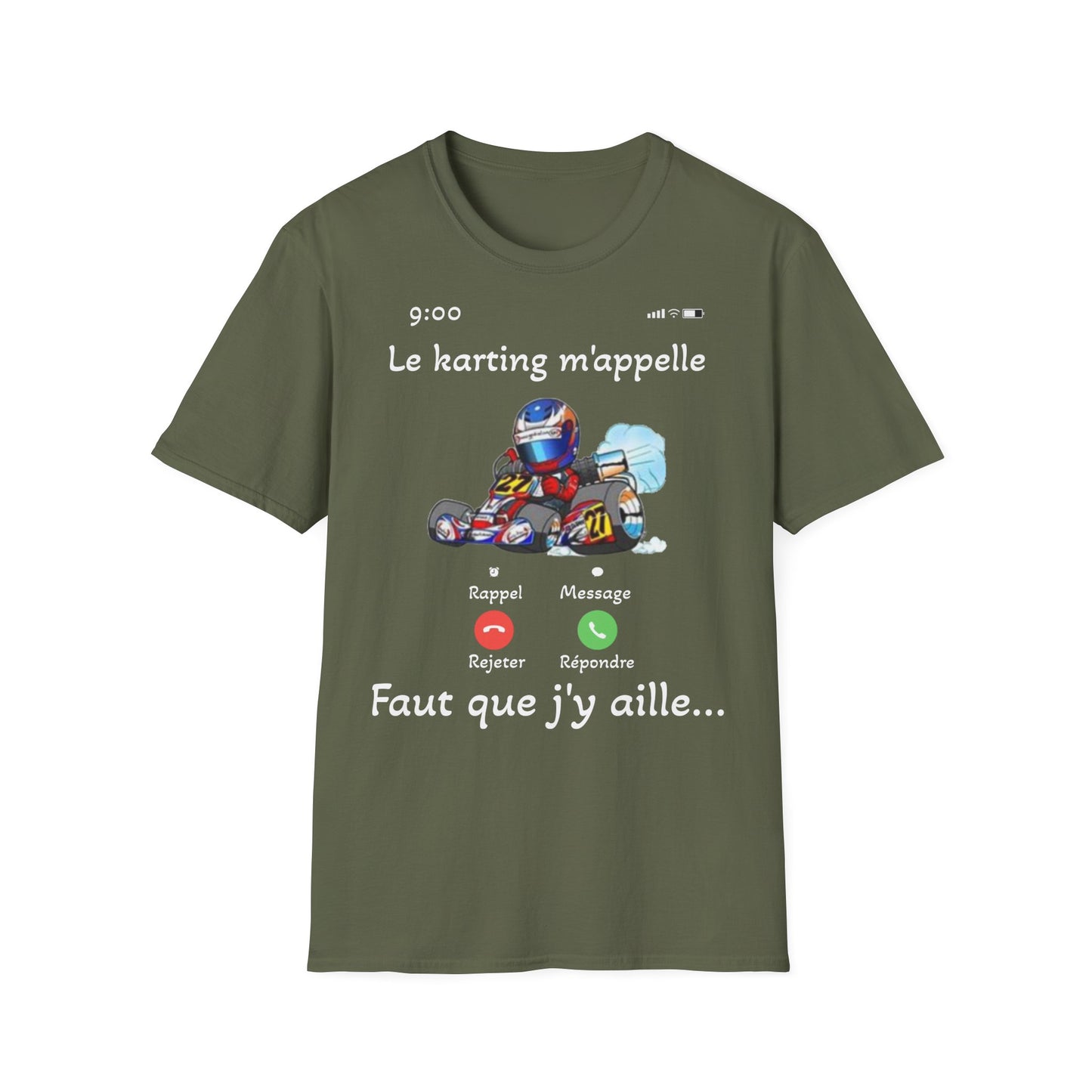 t-shirt "le karting m'appelle"
