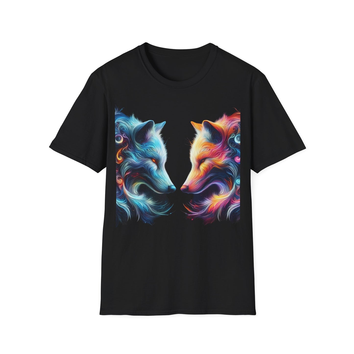 t-shirt loup tête à tête