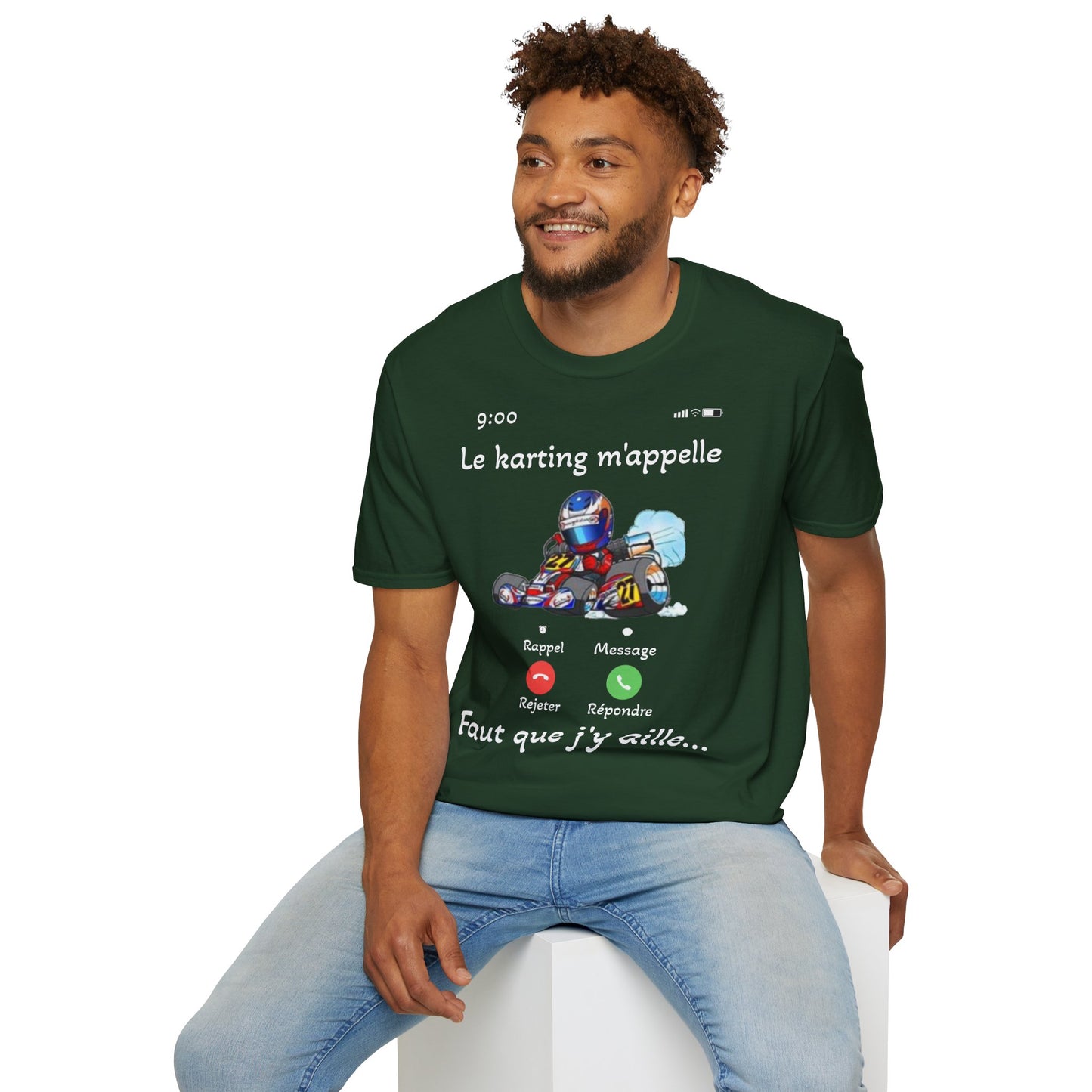 t-shirt "le karting m'appelle"