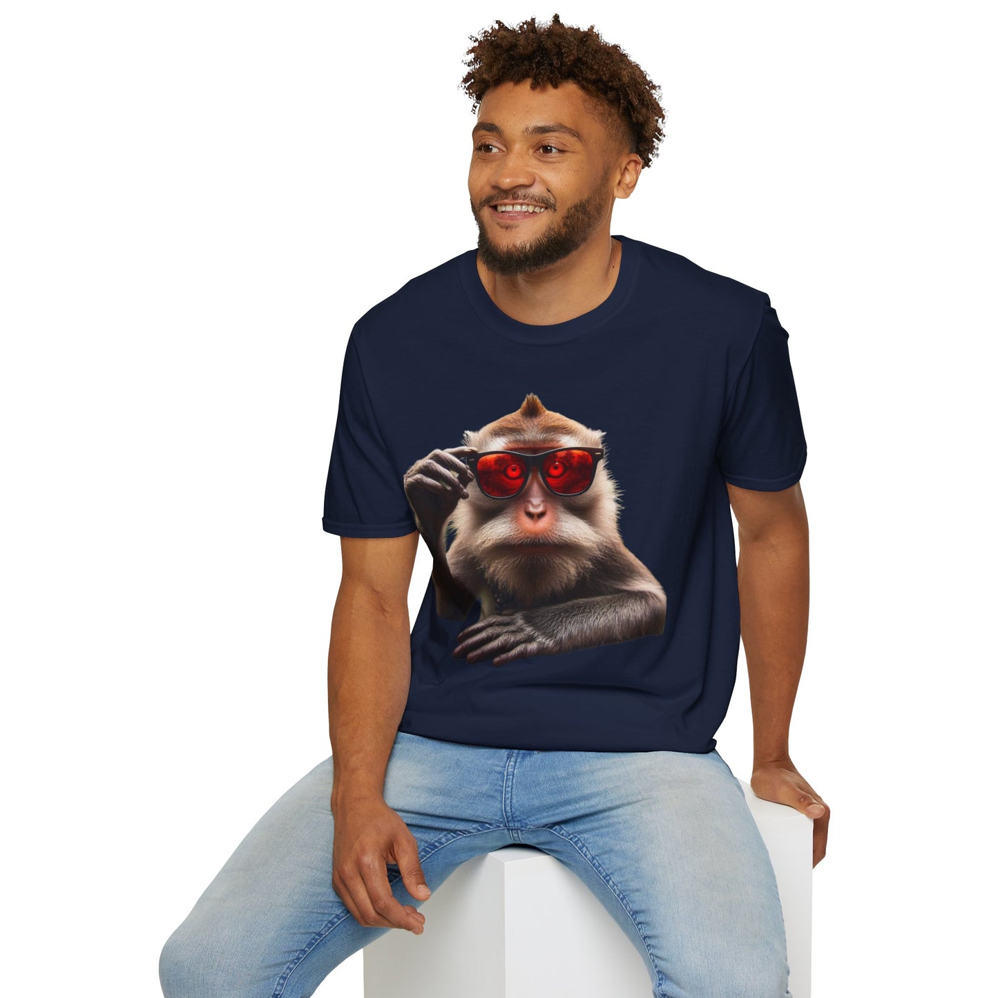 T-shirt singe lunette yeux rouge