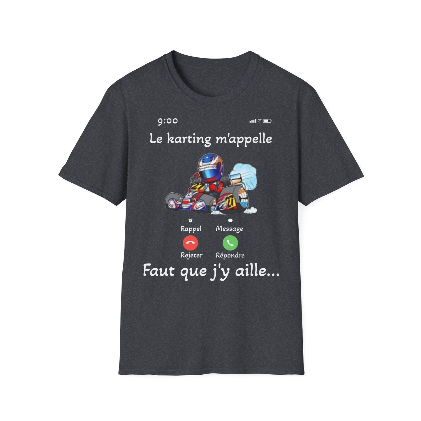 t-shirt "le karting m'appelle"