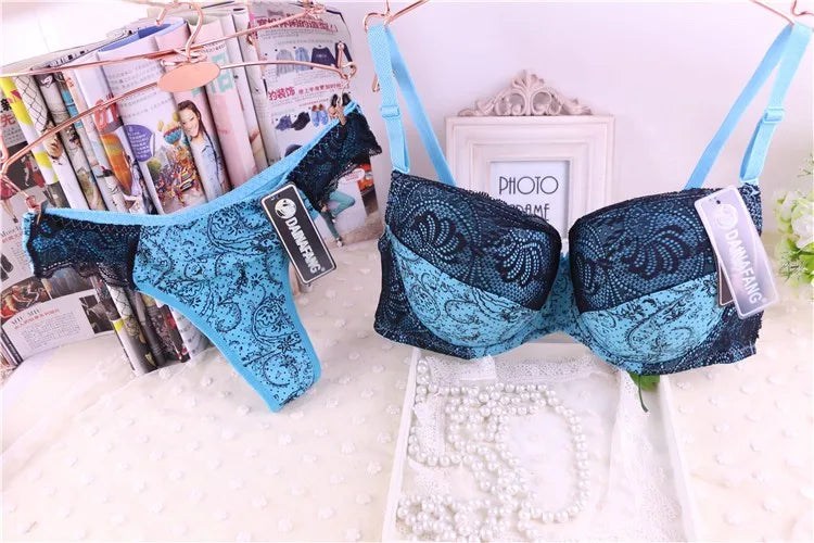 nouveau ensemble de soutiens-gorge pour femmes Sexy grande taille Lingerie féminine dentelle brodée