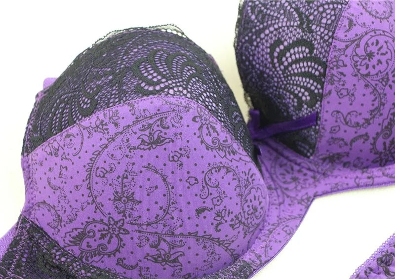 nouveau ensemble de soutiens-gorge pour femmes Sexy grande taille Lingerie féminine dentelle brodée