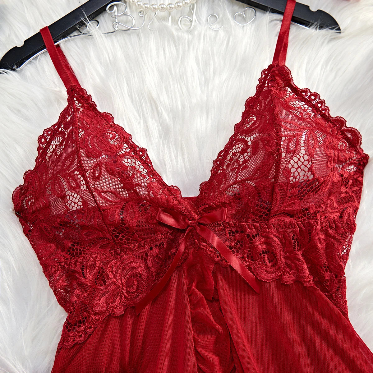 Transparent Rouge Sexy Lingerie Sous-Vêtements Pour Femmes