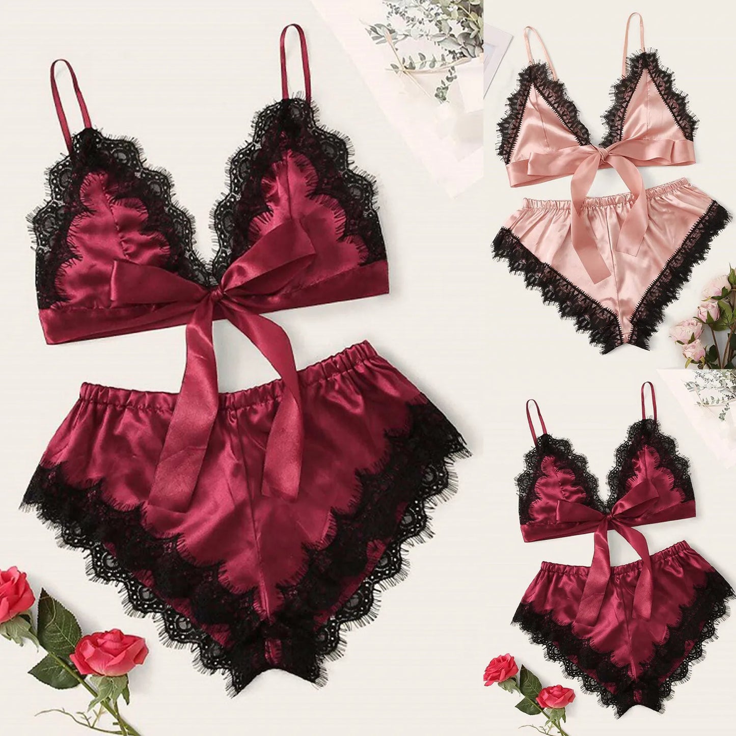 nuisette Sexy pour sous-vêtements vêtements de nuit pyjamas lingerie femme