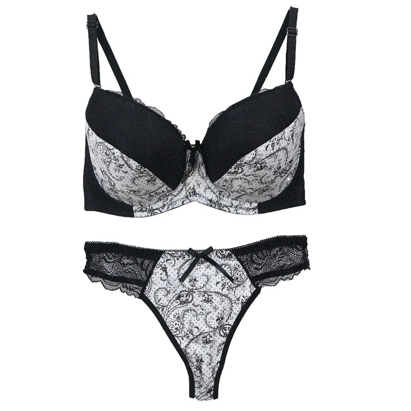 nouveau ensemble de soutiens-gorge pour femmes Sexy grande taille Lingerie féminine dentelle brodée