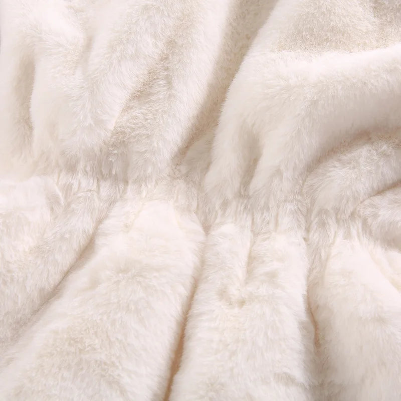 Veste d'automne et d'hiver pour petites filles de 1 à 7 ans, manteau chaud en fausse fourrure pour filles, vêtements d'extérieur princesse de noël, vêtements en peluche à la mode pour enfants