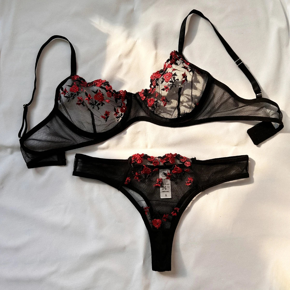 Ensemble Sexy de sous-vêtements pour femmes, soutien-gorge exotique et émotionnel, brassière imprimée brodée, ensemble de Lingerie, Push Up,