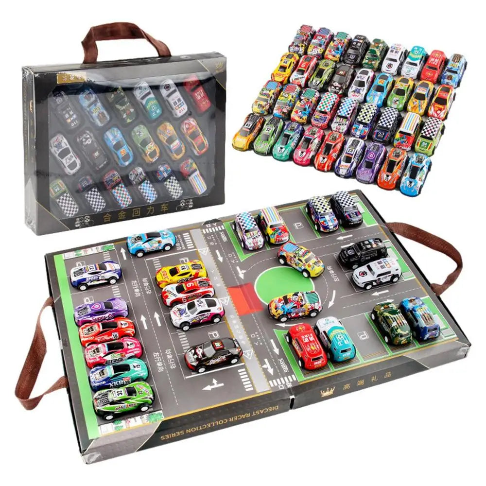 Boîte de calendrier de l'avent 24 jours, 24 pièces, Mini voiture , jouets, calendrier de compte à rebours de noël, cadeaux de noël pour garçons et filles