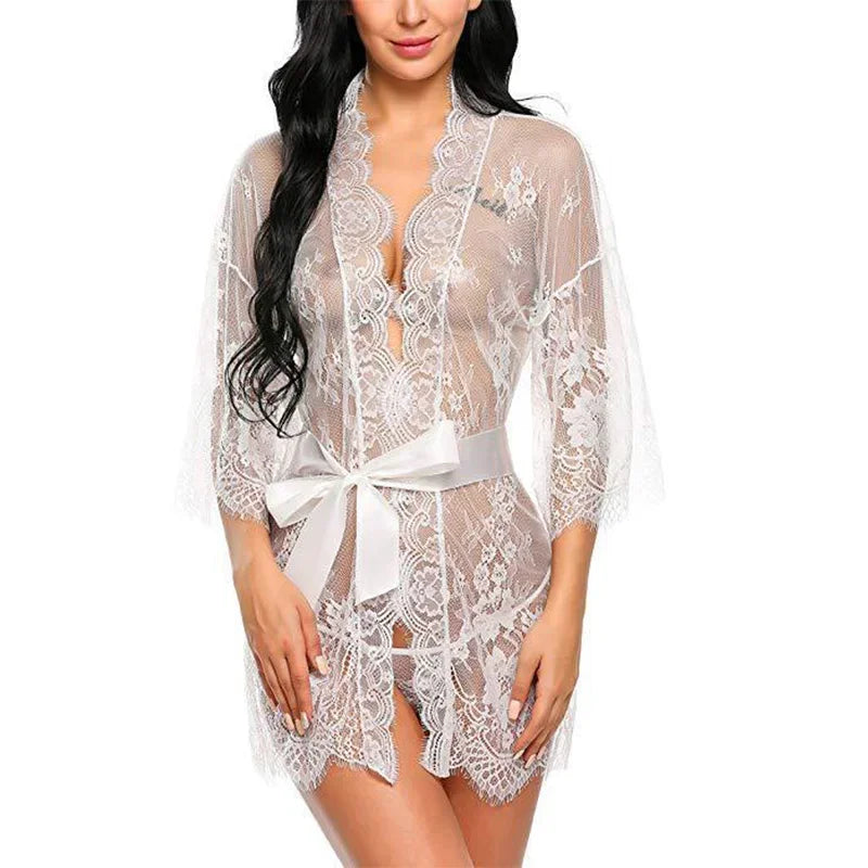 Vêtements de nuit femmes Lingerie Sexy dentelle bretelles chemise de nuit pyjamas nuisette robe de nuit chemise de nuit