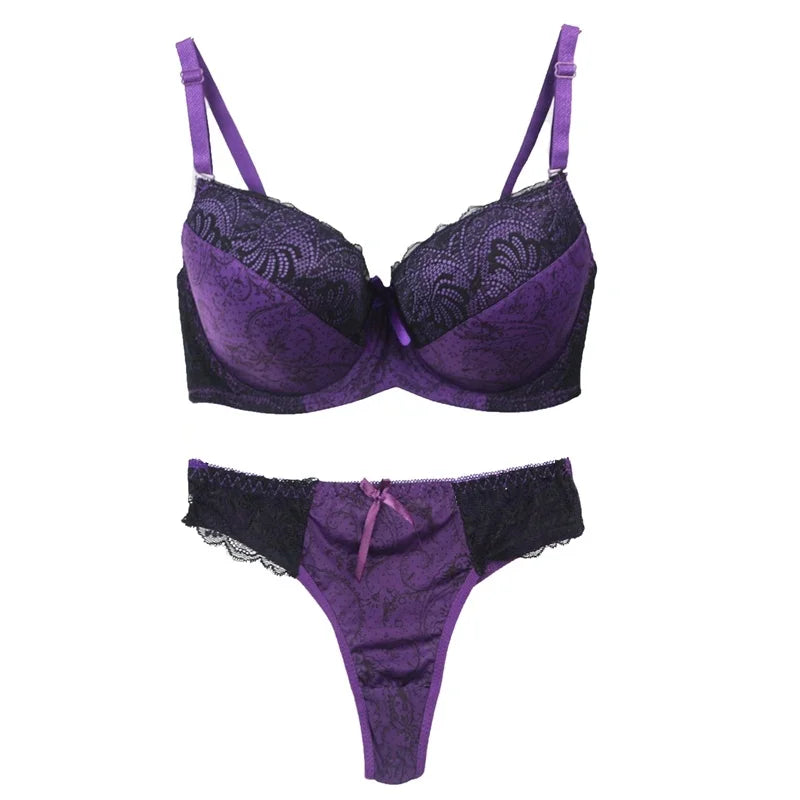 nouveau ensemble de soutiens-gorge pour femmes Sexy grande taille Lingerie féminine dentelle brodée