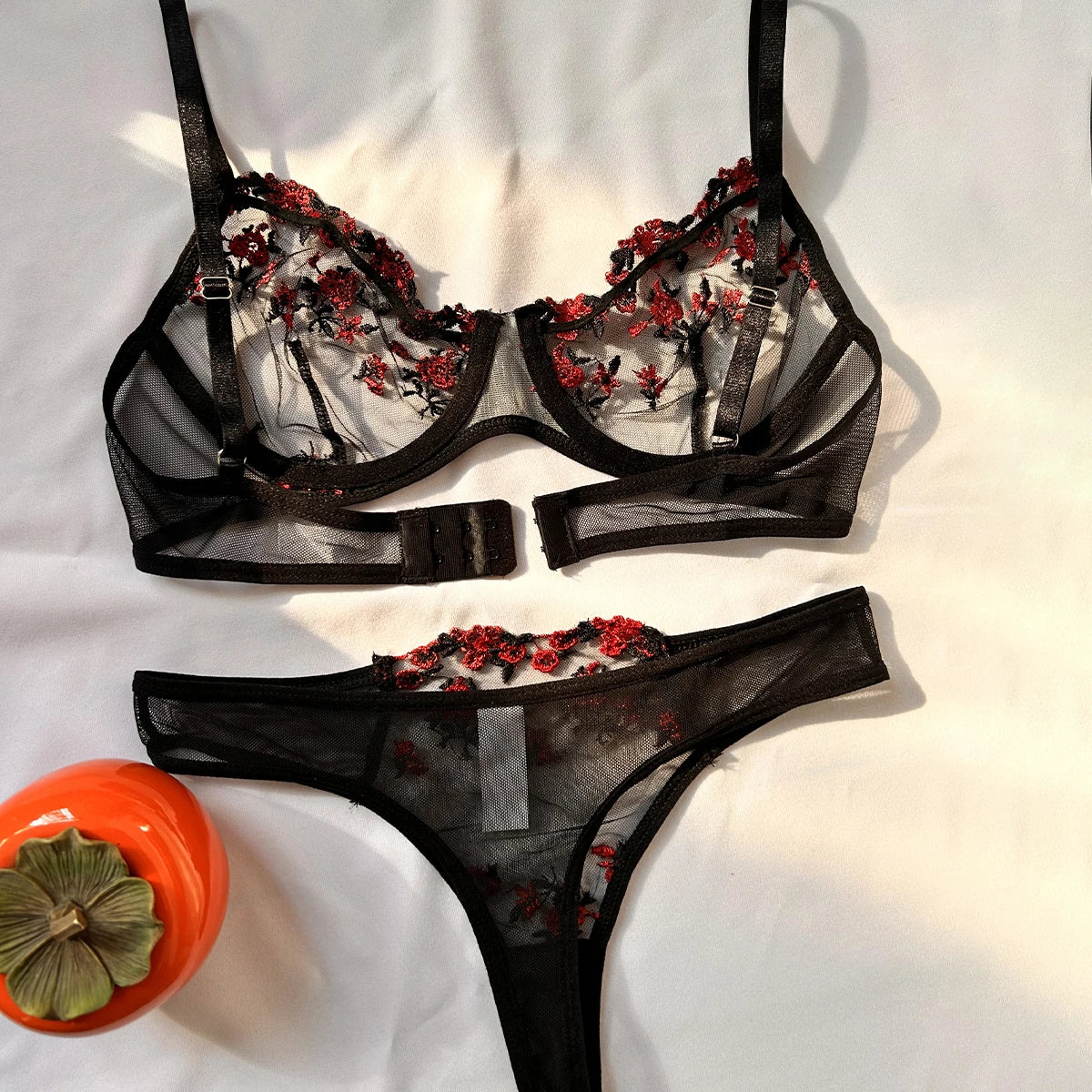 Ensemble Sexy de sous-vêtements pour femmes, soutien-gorge exotique et émotionnel, brassière imprimée brodée, ensemble de Lingerie, Push Up,